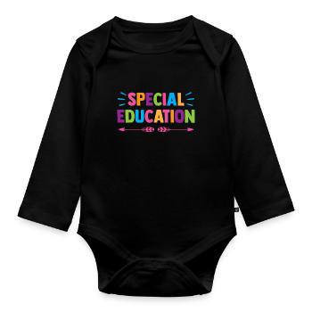 Special Education Teachers Special Education Profession - Organic Longsleeve Baby Bodysuit - black - Front