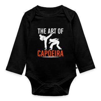 The Art Of Capoeira Dance Style Martial Arts Martial Arts - Organic Longsleeve Baby Bodysuit - black - Front