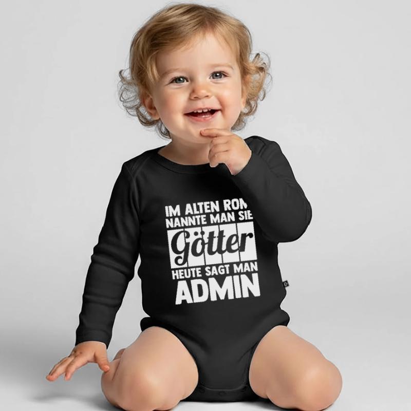 Administrator Informatiker Programmierer Admin Baby Bio-Langarm-Body