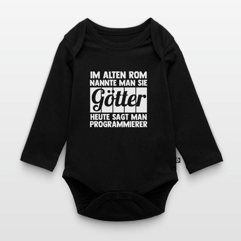 Programmieren Entwickler Coder Programmierer Baby Bio-Langarm-Body