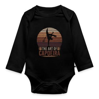 The Art Of Capoeira Dance Style Martial Arts Martial Arts - Organic Longsleeve Baby Bodysuit - black - Front