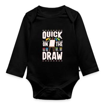 Artiste Peinture Peintre Art Couleur Art Professeur - Body Bébé bio manches longues - noir - Devant
