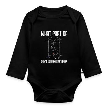Croquet - Baby Bio-Langarm-Body - Schwarz - Vorne