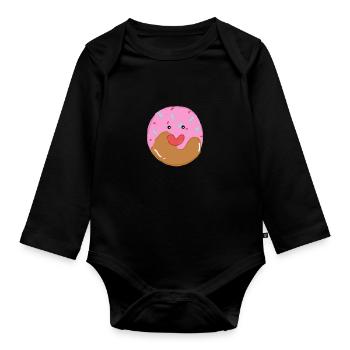 Kawaii Candy - Baby Bio-Langarm-Body - Schwarz - Vorne