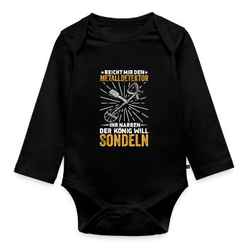 Sondeln - Baby Bio-Langarm-Body - Schwarz - Vorne