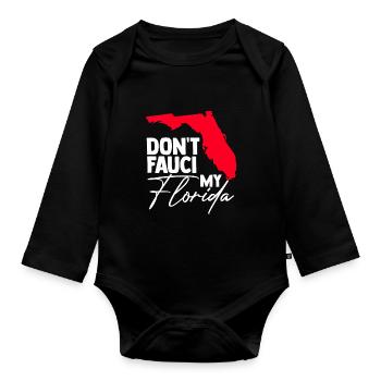 My Florida Apparel Für Florida-Einwohner und Flori - Baby Bio-Langarm-Body - Schwarz - Vorne