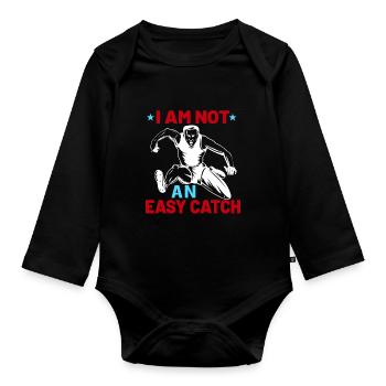 Athlétisme Athlétisme Coureurs Course Cadeau - Body Bébé bio manches longues - noir - Devant