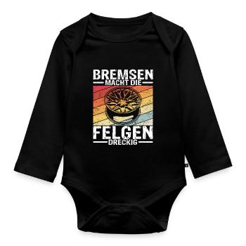 Auto Autosport Bremsen Tuning Fan KFZ Motorsport G - Baby Bio-Langarm-Body - Schwarz - Vorne
