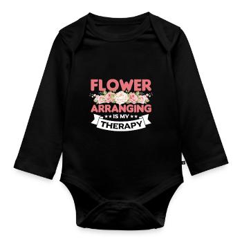 Florist Foam Flower Arranging Florist Supplies Flo - Baby Bio-Langarm-Body - Schwarz - Vorne