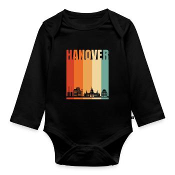 Hannover - Baby Bio-Langarm-Body - Schwarz - Vorne