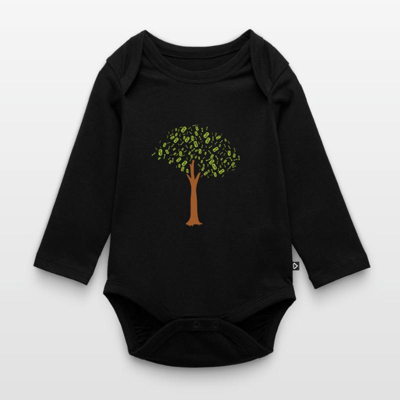 Binary Tree Admin Hacker Coder Programmierer Baby Bio-Langarm-Body