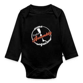 Un assemblage bizarre nécessitait une prothèse amusante - Body Bébé bio manches longues - noir - Devant