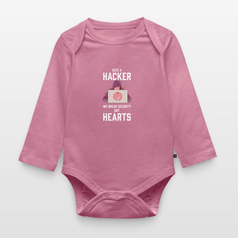 Hacker Programmer Developer Computer Science Organic Longsleeve Baby Bodysuit