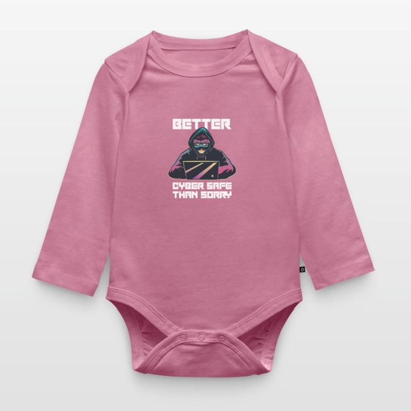 Hacker Programmer Developer Computer Science Organic Longsleeve Baby Bodysuit