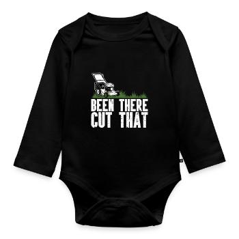 Mowing - Organic Longsleeve Baby Bodysuit - black - Front
