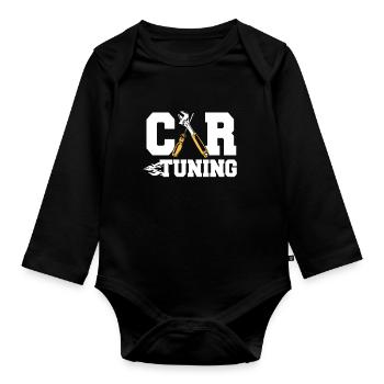 Auto-tuning-outfit - Baby Bio-Langarm-Body - Schwarz - Vorne