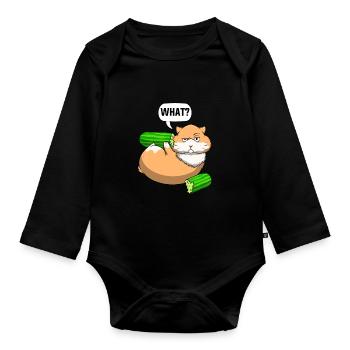Hamster For Girls Hamster Owner Hamster Lovers - Organic Longsleeve Baby Bodysuit - black - Front