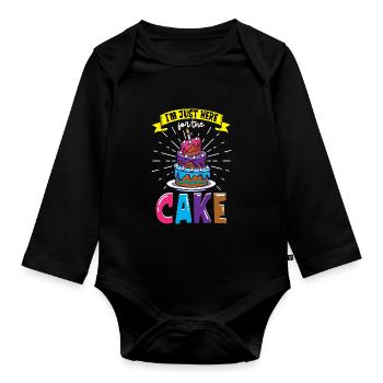 Baker Cuisson Cupcake Pain Cookies Cuisine Cuisine - Body Bébé bio manches longues - noir - Devant