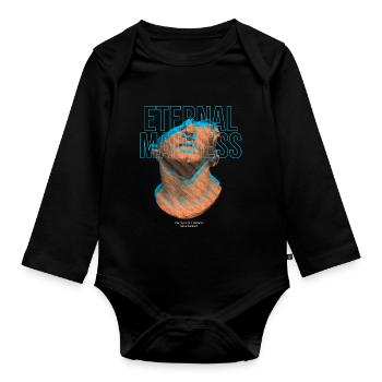 Eternal Madness Streetwear - Baby Bio-Langarm-Body - Schwarz - Vorne