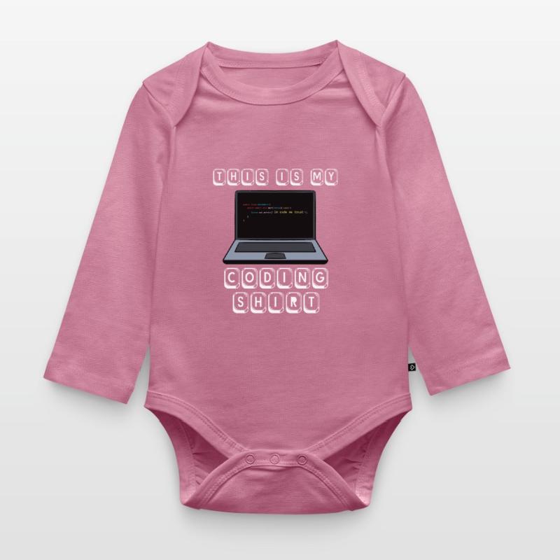 Code de programmeur informatique Geek Cool Developer Pun Body Bébé bio manches longues