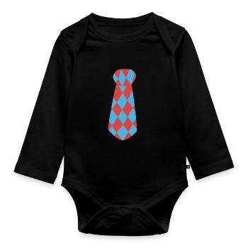 Clown Kostüm Karneval Fasching - Baby Bio-Langarm-Body - Schwarz - Vorne