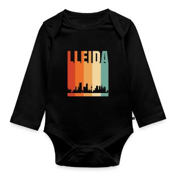 Lérida - Body Bébé bio manches longues - noir - Devant