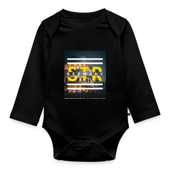 Stuttgart STR Germany - Museum - Organic Longsleeve Baby Bodysuit - black - Front