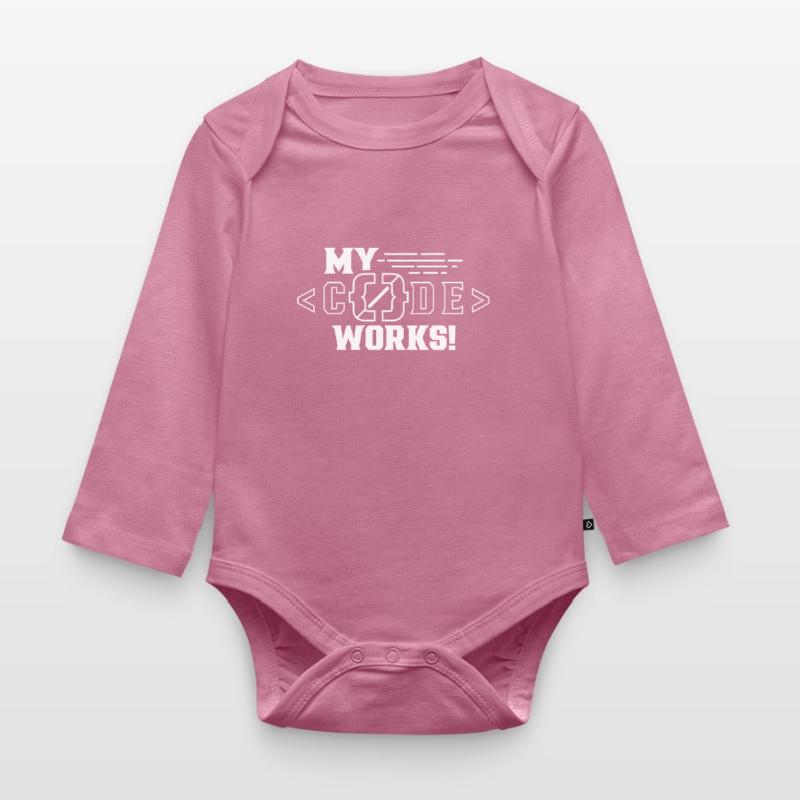 Mein Code Funktioniert Programmieren Coding Coder Baby Bio-Langarm-Body