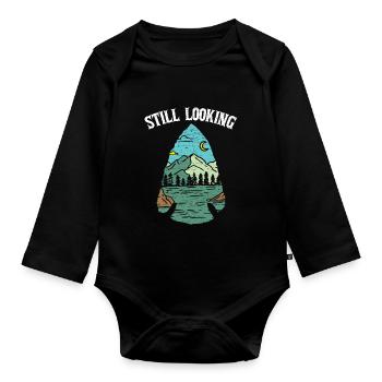 Arrowhead Hunter Geschenk - Baby Bio-Langarm-Body - Schwarz - Vorne