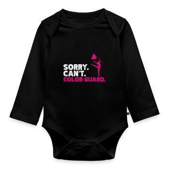 Farbschutz - Baby Bio-Langarm-Body - Schwarz - Vorne