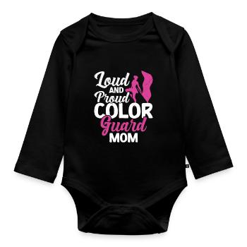 Farbschutz - Baby Bio-Langarm-Body - Schwarz - Vorne