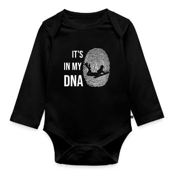 Bodyboard Water Sports Bodyboarding Surfers - Organic Longsleeve Baby Bodysuit - black - Front