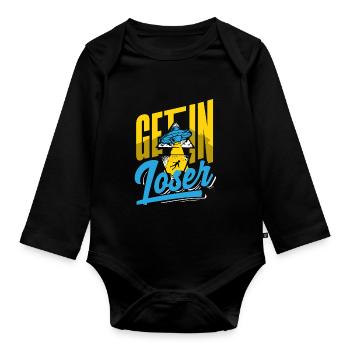 Get In Loser Science Fiction Alien - Organic Longsleeve Baby Bodysuit - black - Front