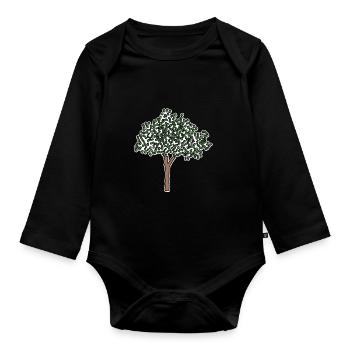 Binary Tree Admin Hacker Coder Programmierer - Baby Bio-Langarm-Body - Schwarz - Vorne