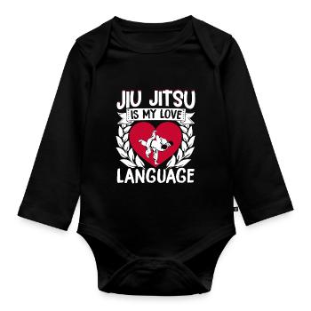 Brazilian Jiu Jitsu MMA Bjj Hugger - Baby Bio-Langarm-Body - Schwarz - Vorne