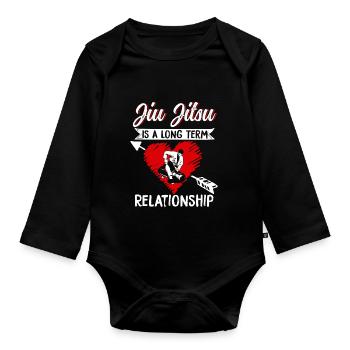 Brazilian Jiu Jitsu MMA Bjj Hugger - Baby Bio-Langarm-Body - Schwarz - Vorne