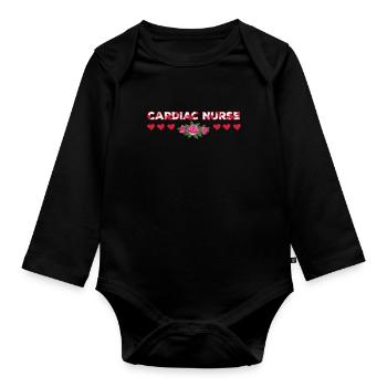 Retro Ferry Vêtements Porte-conteneurs - Body Bébé bio manches longues - noir - Devant