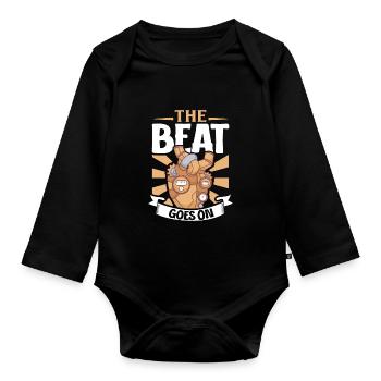Heart Attack Open Heart Surgery Heart Surgery Gift - Organic Longsleeve Baby Bodysuit - black - Front
