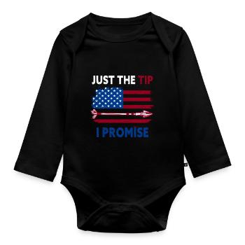 Bogenschießen Bogensport Geschenk - Baby Bio-Langarm-Body - Schwarz - Vorne