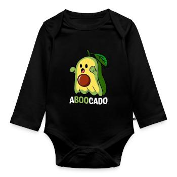 Aboocado Guacamole Avocado Lovers Avocados - Organic Longsleeve Baby Bodysuit - black - Front