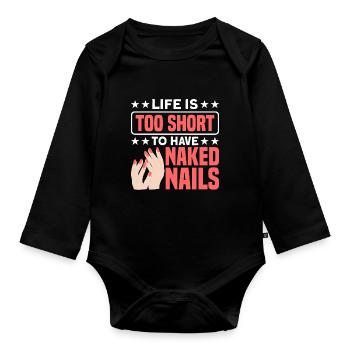 Nagellack Nageldesign Manicure Nagelstudio Nails - Baby Bio-Langarm-Body - Schwarz - Vorne