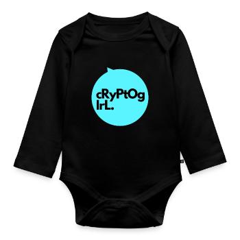 Cryptogirl - Baby Bio-Langarm-Body - Schwarz - Vorne