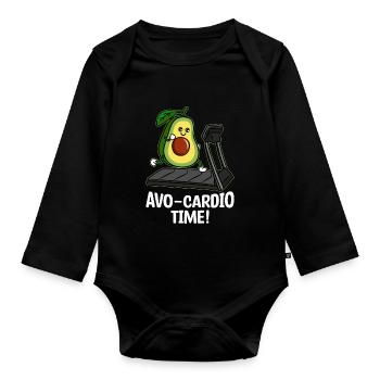 Avocado clothing for men Avocado men's clothing - Organic Longsleeve Baby Bodysuit - black - Front