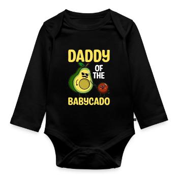 Guacamole Graphic Clothing Avocado Lovers - Body Bébé bio manches longues - noir - Devant
