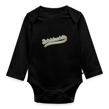 BWL Vintage Betriebswirtin - Baby Bio-Langarm-Body - Schwarz - Vorne