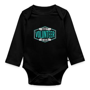 Bester Freiwilliger Aller Zeiten Beruf Freiwillig - Baby Bio-Langarm-Body - Schwarz - Vorne