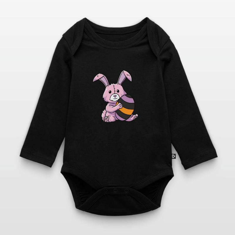 Gothic Rabbit Gothic Rabbit Gothic Easter Emo Goth Organic Longsleeve Baby Bodysuit