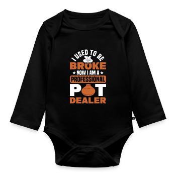 Töpfern Töpfer Töpferei Poterie - Body Bébé bio manches longues - noir - Devant
