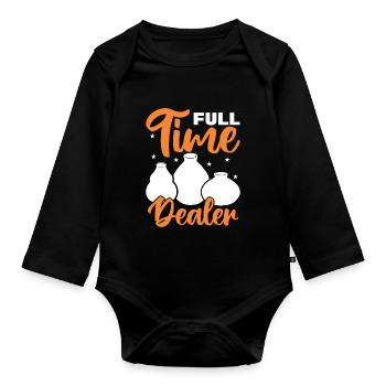 Töpfern Töpfer Töpferei Pottery - Organic Longsleeve Baby Bodysuit - black - Front