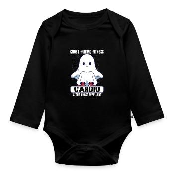 Bodybuilding Powerlifting Weightlifting Fitness - Baby Bio-Langarm-Body - Schwarz - Vorne